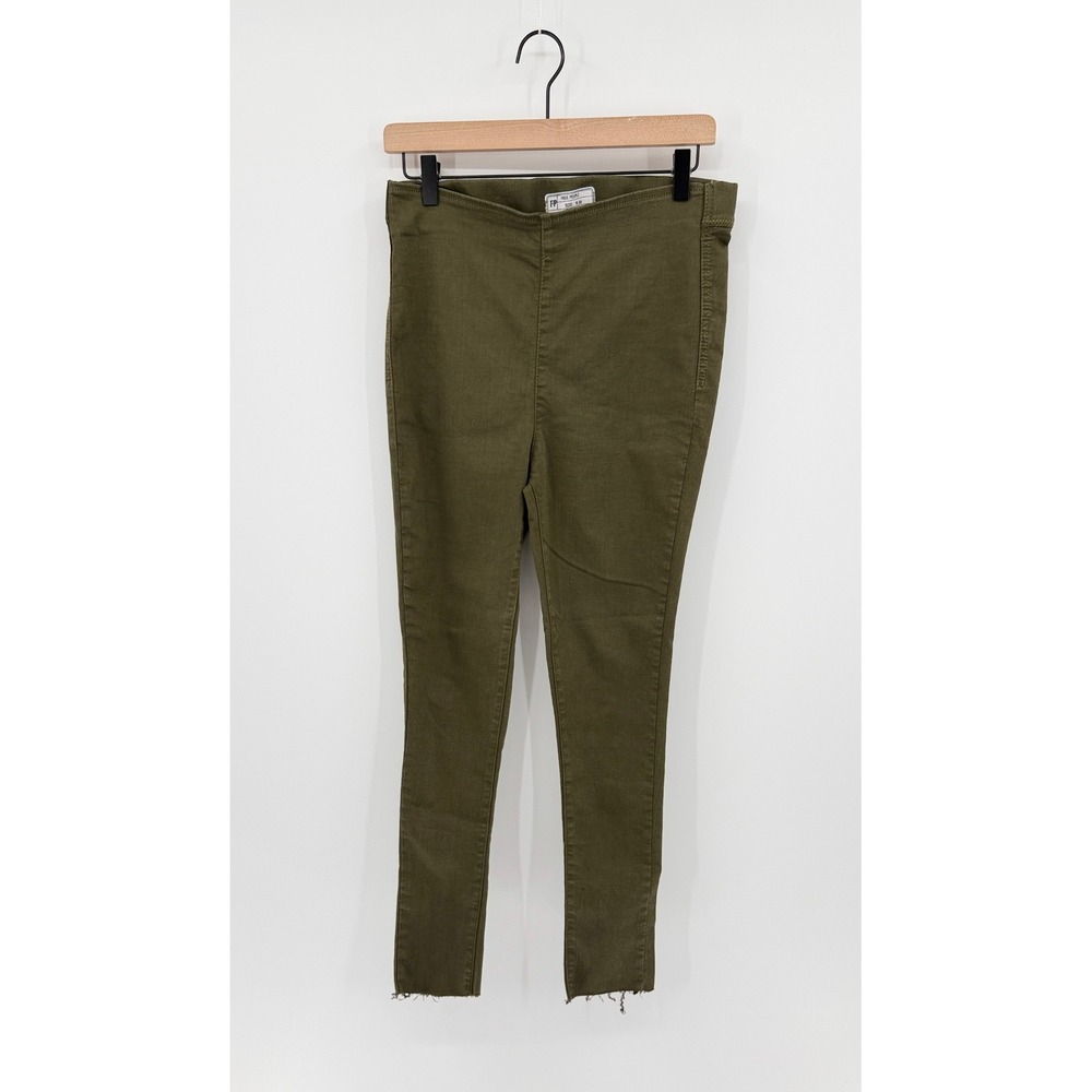 Free People Green Skinny Jeans Boho Utility Womens Size 30/Sm Indie Granola